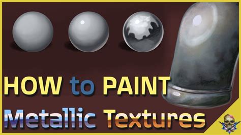 how to render metallic fabric|how to paint metallic shapes.